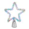 Kurt Adler 12.2-Inch Tinsel Star Tree Topper with RGB LED Lights